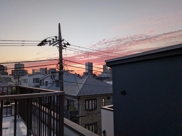 夕焼けの写真